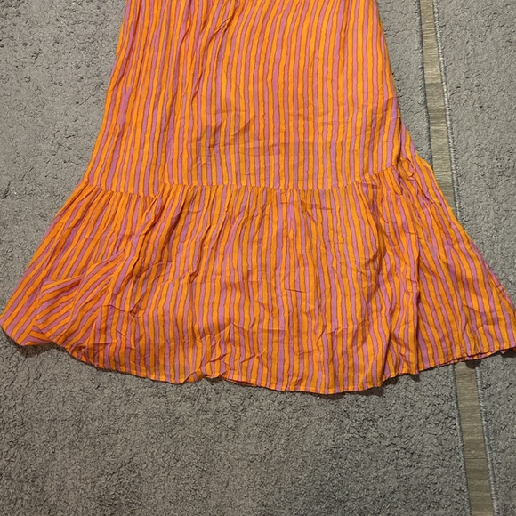 Oliphant cinched waist Maxi Dress - Cabana Orange Size M *see caption* - Picture 11 of 15